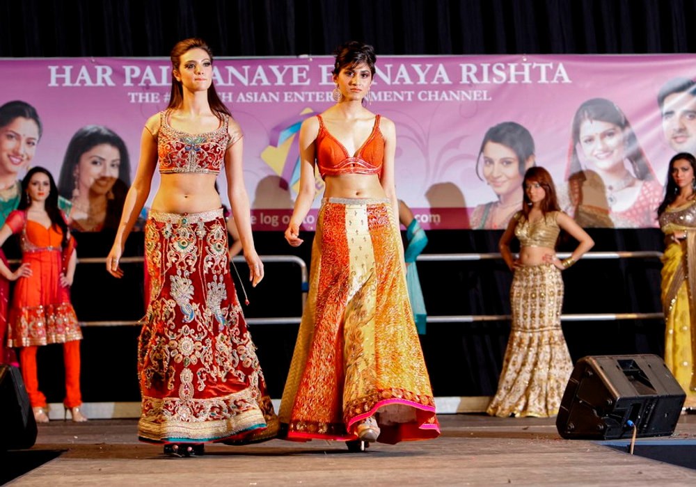 Models at an event